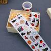 500pcs/Roll Halloween Horror Cartoon Round Sealing Stickers DIY PVC Laptop Decals Decoration Stiker Reward Gift Toys