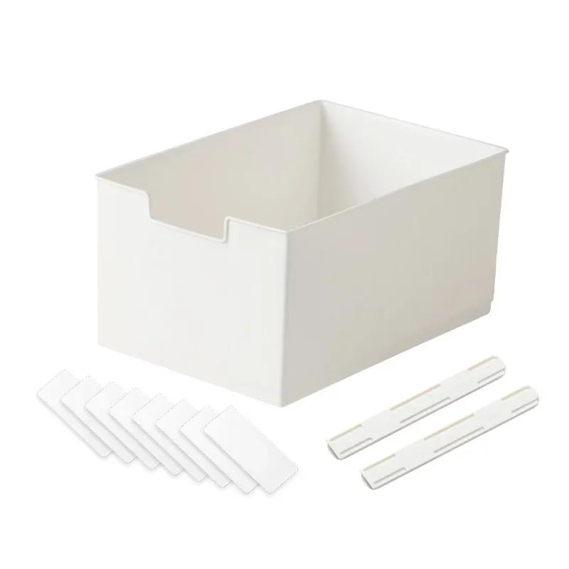 Japanese Household Multi-function Double Track Drawer Storage Box DIY Kitchen Bathroom Underwear Seasoning Sundries Organizer