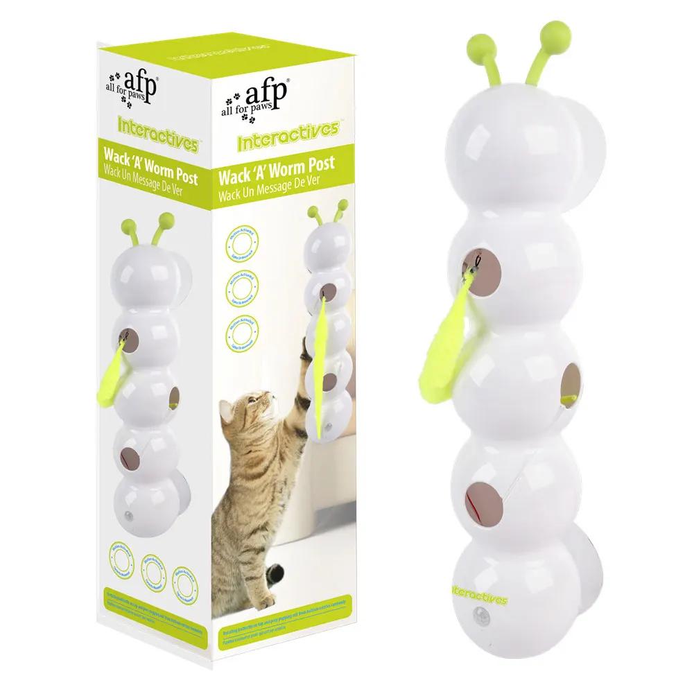 Caterpillar Interactive Cat Toy Motion Activated Kitten Toy Rechargeable Automatic Cat Toy with Tail for Bored Indoor Cats