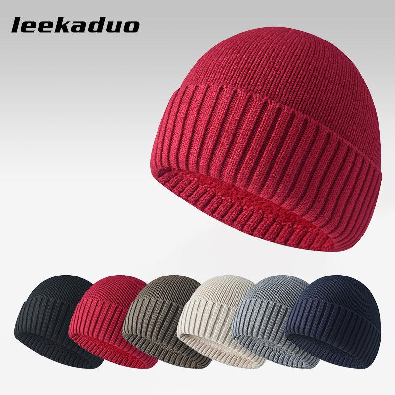 Anti-pilling hat autumn and winter men's and women's fashion pullover hat trendy velvet thickened knitted hat thermal hat bag head