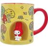 Sanrio Melody Red Mushroom House My Melody Red and 11 X 8 X 9 250 SAN4793 "My Outing" Mug, Cup, Goods, Tableware, White, Approx. Cm, Ml,