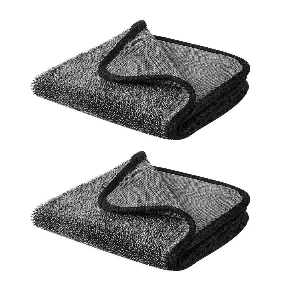 Dark Grey Reusable Car Cleaning Towel Powerful Absorbent Microfibre Cloths Quick Dry Cleaning Cloths