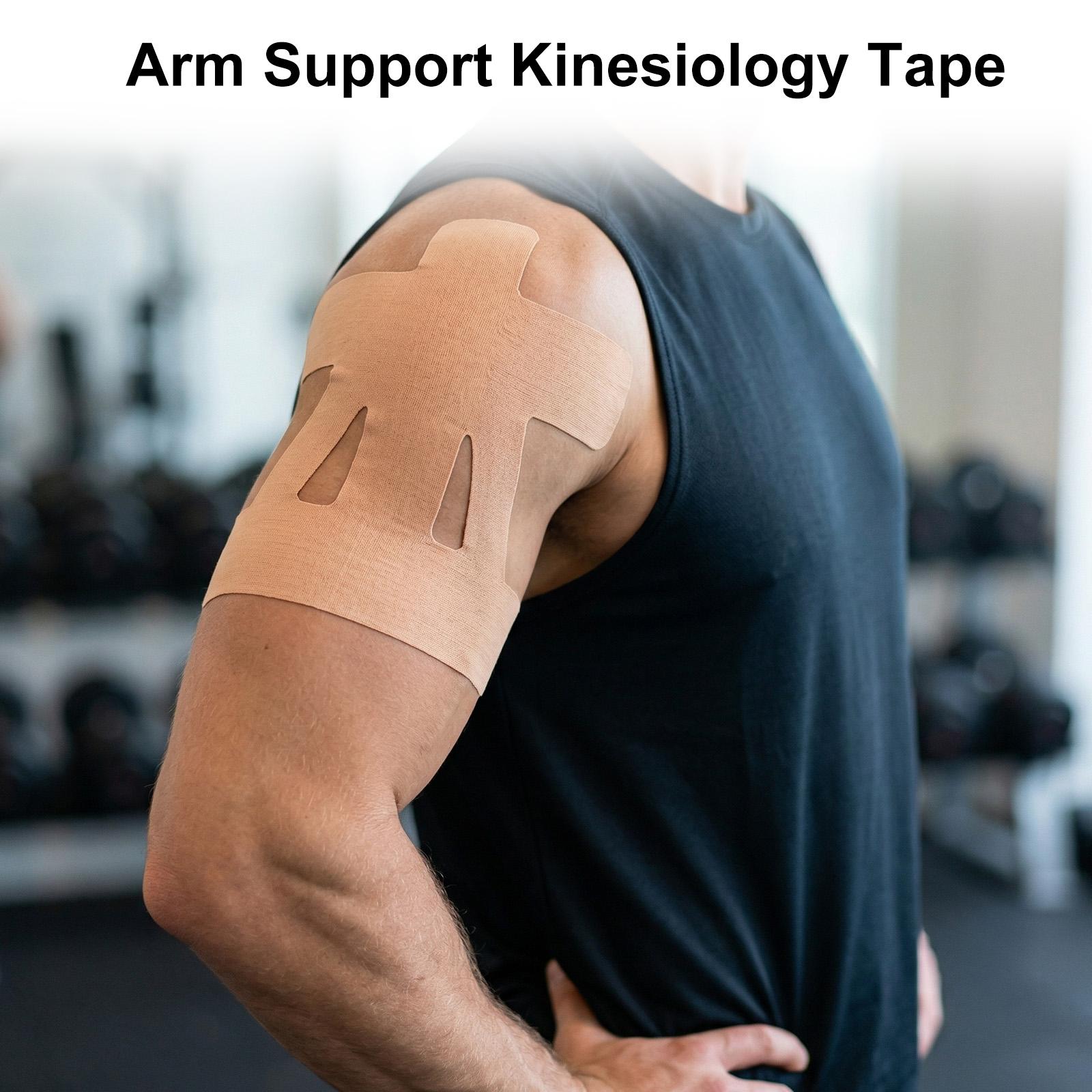 12 Pack Precut Kinesiology Shoulder Tape Stretchy Cotton Material Kinetic Support Athletic Tape Waterproof for Baseball Sports China Mainland
