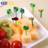 8/12PCS Mini Creative Fruit Cake Dessert Food Forks Needle Stick Toothpicks  Lunch Box Decor Bento Accessories