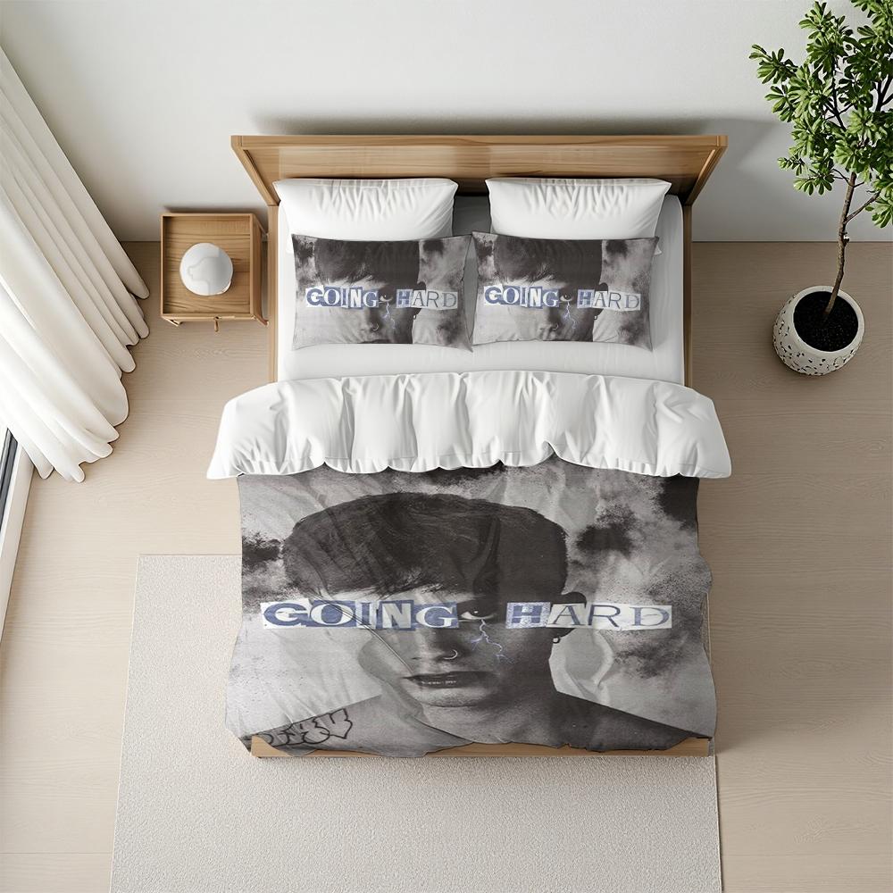 Tony Boy Rapper Duvet Cover Set Home Style Bedding Soft Laundry Cotton Bed 3 Piece Set Student Dormitory Gift