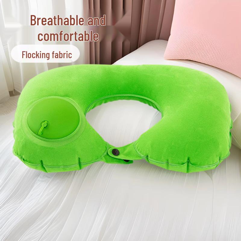 Portable Inflatable U-Shaped Travel Neck Pillow
