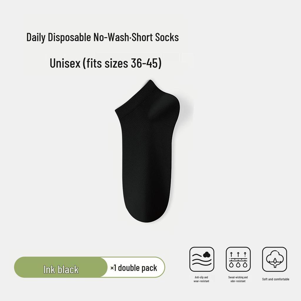 Travel Unisex Disposable Mid-Calf Socks - Wash-Free, Daily Ankle Socks for Men and Women, Perfect for Spring, Summer, and Autumn.