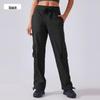 Women's Lightweight Quick-Dry Drawstring Wide-Leg Outdoor Cargo Pants