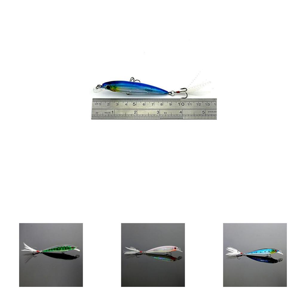 Premium Minnow Fishing Lures With 3d Eyes And Durable Plastic For Bass Fishing