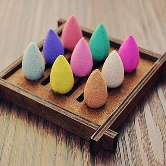50 Pcs Natural Aromatherapy Room Smoke Backflow Incense Cones Fragrance