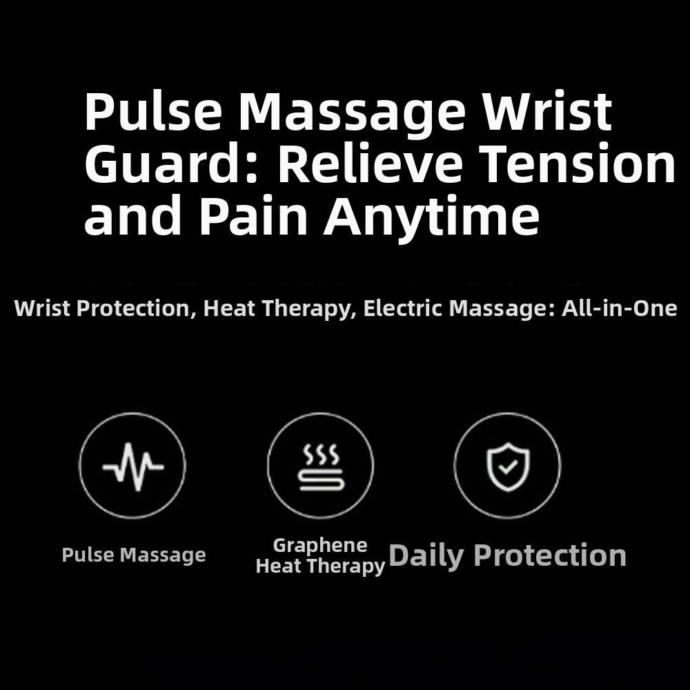 9 Intensitätsstufen Handgelenkmassagegerät 5 Massage-Modi Heizwickel-Pad Handgelenk Hand Massager Büro