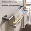 DANLE Multifunctional Self-Adhesive Wall-Mounted Towel Rack