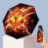 Manchester United Pattern Printed Mini 5 Folds 8 Ribs Compact Umbrella Windproof Waterproof Lightweight Portable Folding