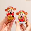 K1AE God of Wealth Figurines Resins Cai Shen Statues God of Fortune Caishen Sculptures Fengshui Ornament Home Office Decors