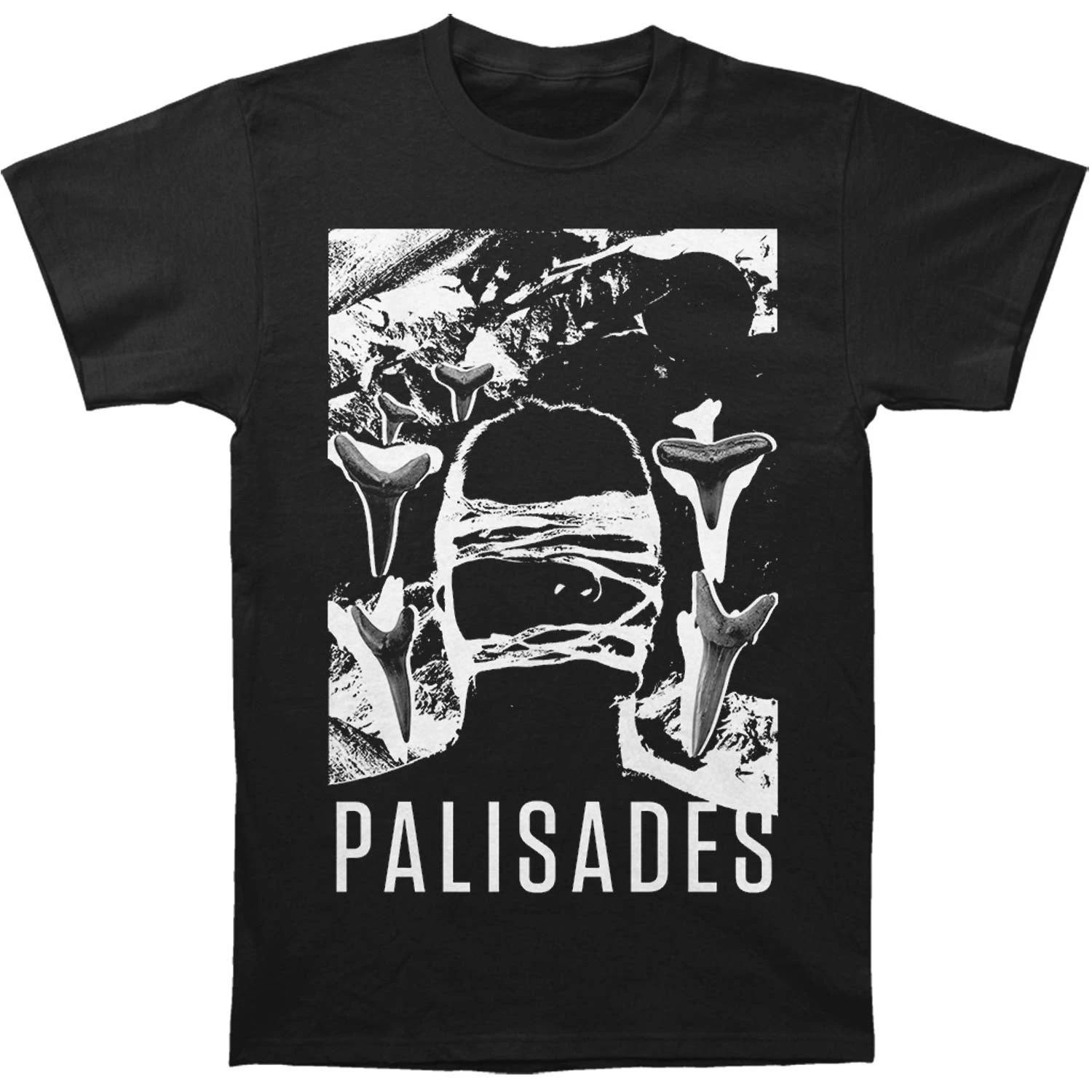 Men s Palisades Shark Tooth Tee T-shirt Medium Black XL