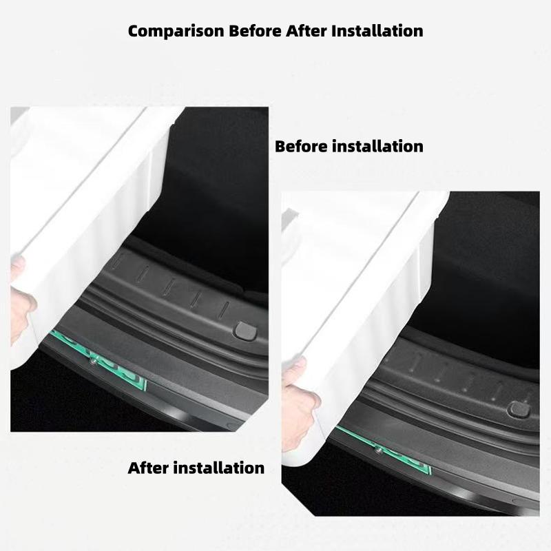 Trunk Threshold Strip For Tesla New Model YL Six Seat 2025 2026 TPE Trunk Door Sill Strip Rear Cargo Anti Scratch Protector Mats