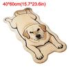 Special-shaped Puppy Print Rug Decorative Carpet Animal Floor Mat Entryway Mat  Bedside Floor Decor