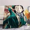 My Hero Academia Izuku Pattern Flannel Blanket, High Quality Comfortable for All Seasons, Home Decor, Warmth and Comfort, Perfect for Gifts.