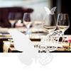 20pcs   Shape Wedding Hollow Name Place Cards For Wine Glass Table Decoration(White)