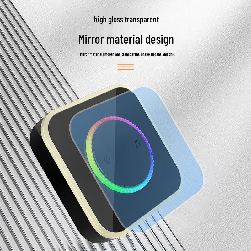 Smart Wireless Doorbell with Long-Range Remote and Flashing Light for Home and Elderly Use