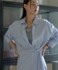 Noing Two-Way Shirt (Sky Blue)