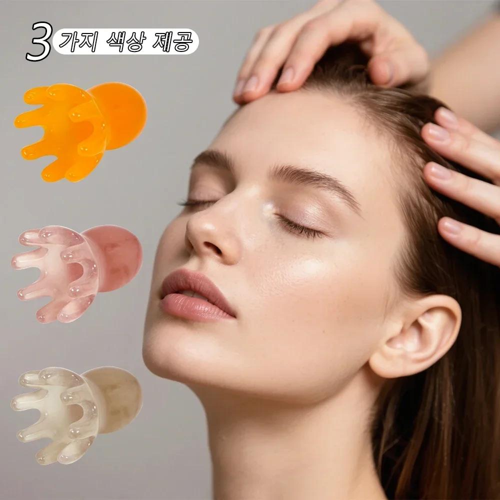 Cute octopus scalp massage comb (resin material) for hair care, soothing and stress relieving, head massager