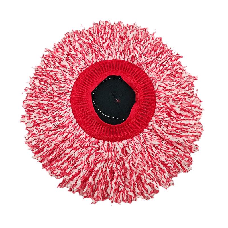 Universal Slip-on Spin Mop Head - Thick, Elastic, Colored Floor Cleaning Replacement Head
