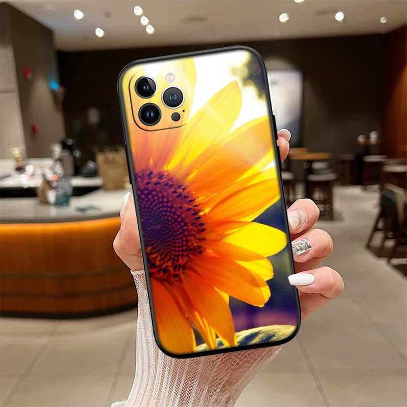 UP47 Sunflower Flower Phone Case for Samsung Galaxy S20 S21 S22 Ultra FE + Plus A21S A22 A24 A25 A26 A30 A30S A31