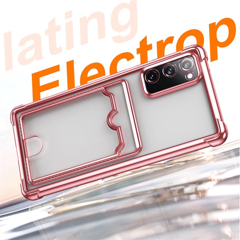 Custodia Lussuosa Antiurto per Telefono per Samsung Galaxy A06 A16 A26 A36 A56 A05s A15 A25 A35 A55 Borsa Trasparente con Slot per Carte Copertina Portafoglio
