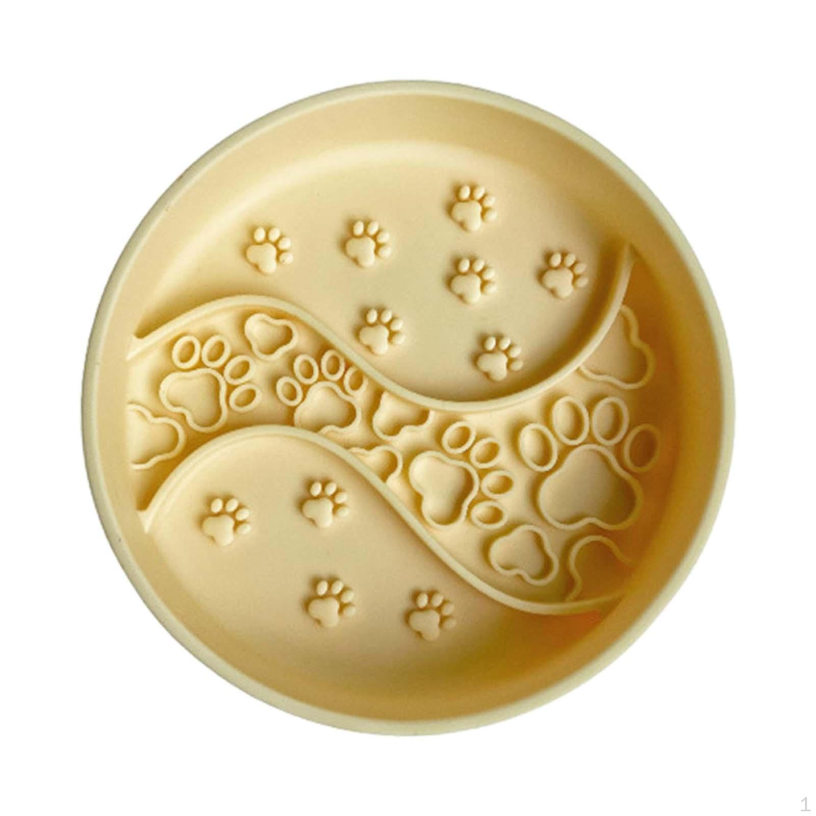 

Dog Slow Feeder Bowl Feeding Pad Portable Enrichment Toy,Anti Slip,Dog Treat Dish,Food жёлтый