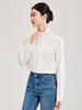 Women's Retro Lace Collar Long Sleeve High-Density Cotton Shirt - Spring New Arrival