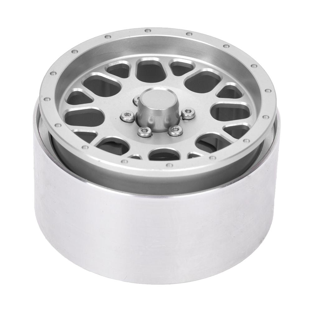 4pcs 2.2 Inch Aluminum Alloy Wheel Hub Accessory RC Parts Fit for 1 10 RC CarSilver