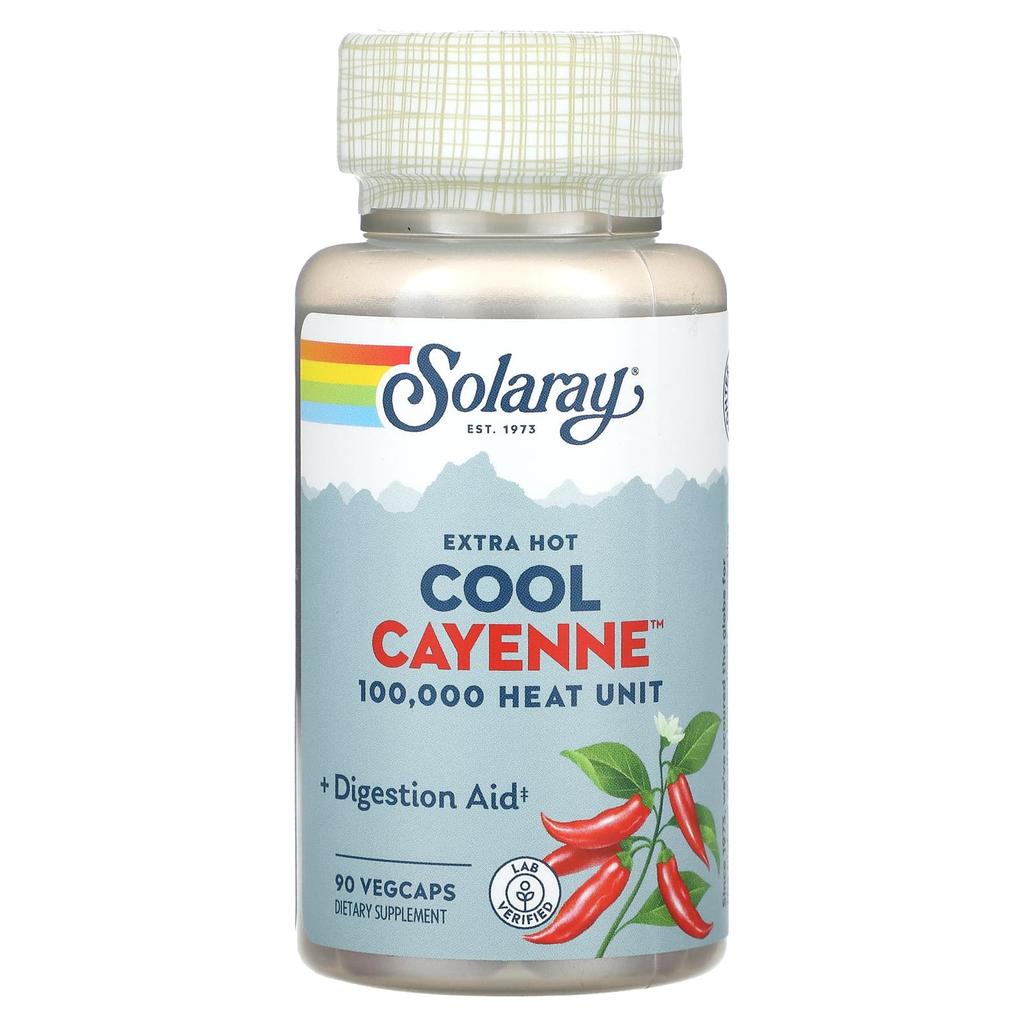 Extra Hot Cool Cayenne, Veggie Capsules, 90 (300Mg Per Veggie Capsule)
