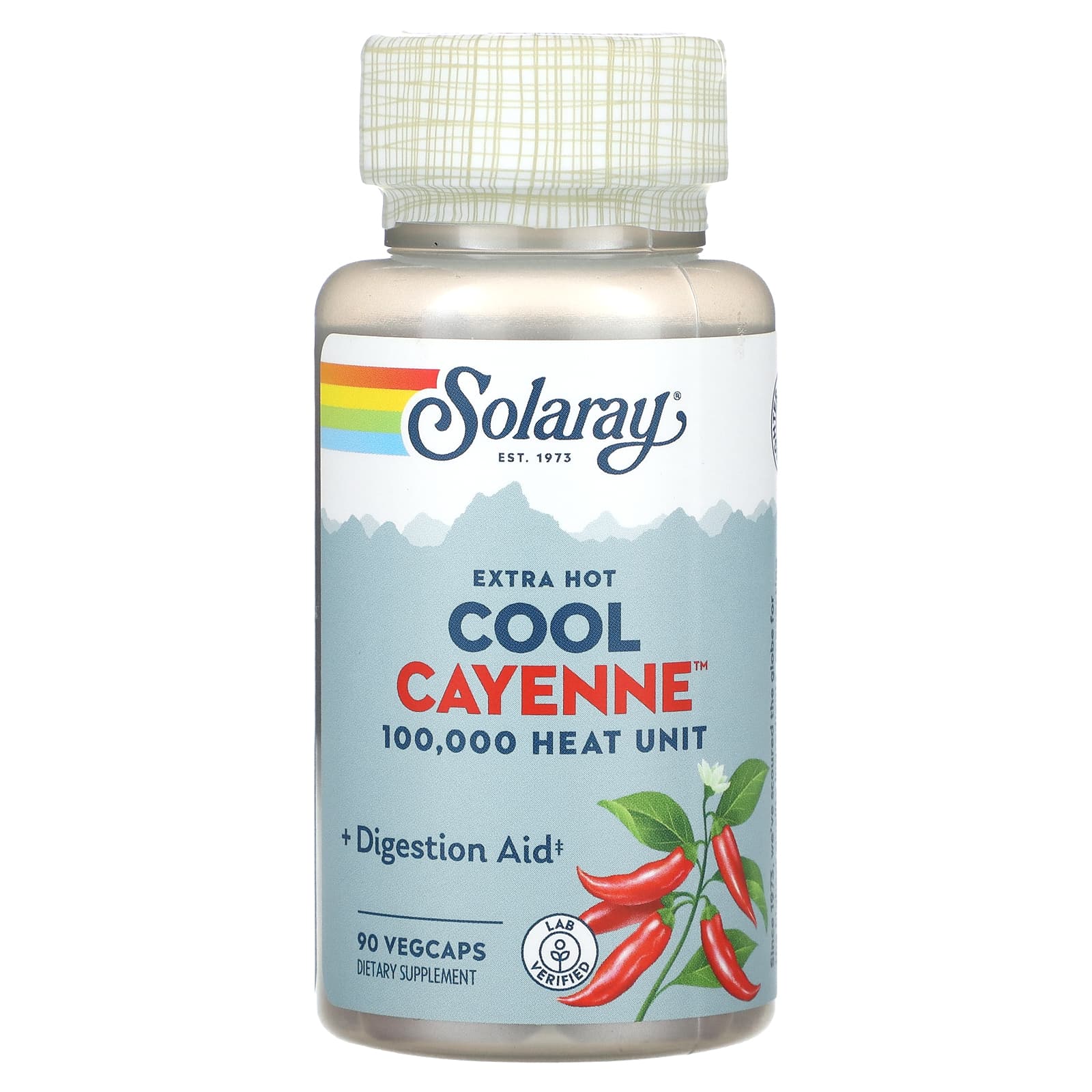 

Extra Hot Cool Cayenne, Veggie Capsules, 90 (300Mg per Veggie Capsule)