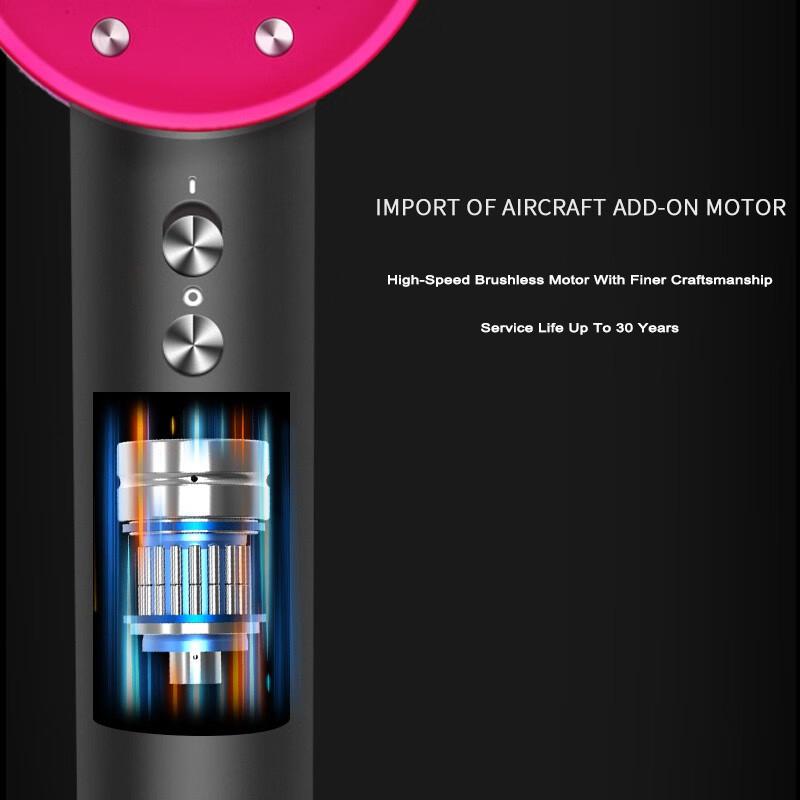 Blattloser Haartrockner Negative Lon Hair Care Professinal Quick Dry 220V Home Leistungsstarker Haartrockner Constant Anion Electric Blow Dryer