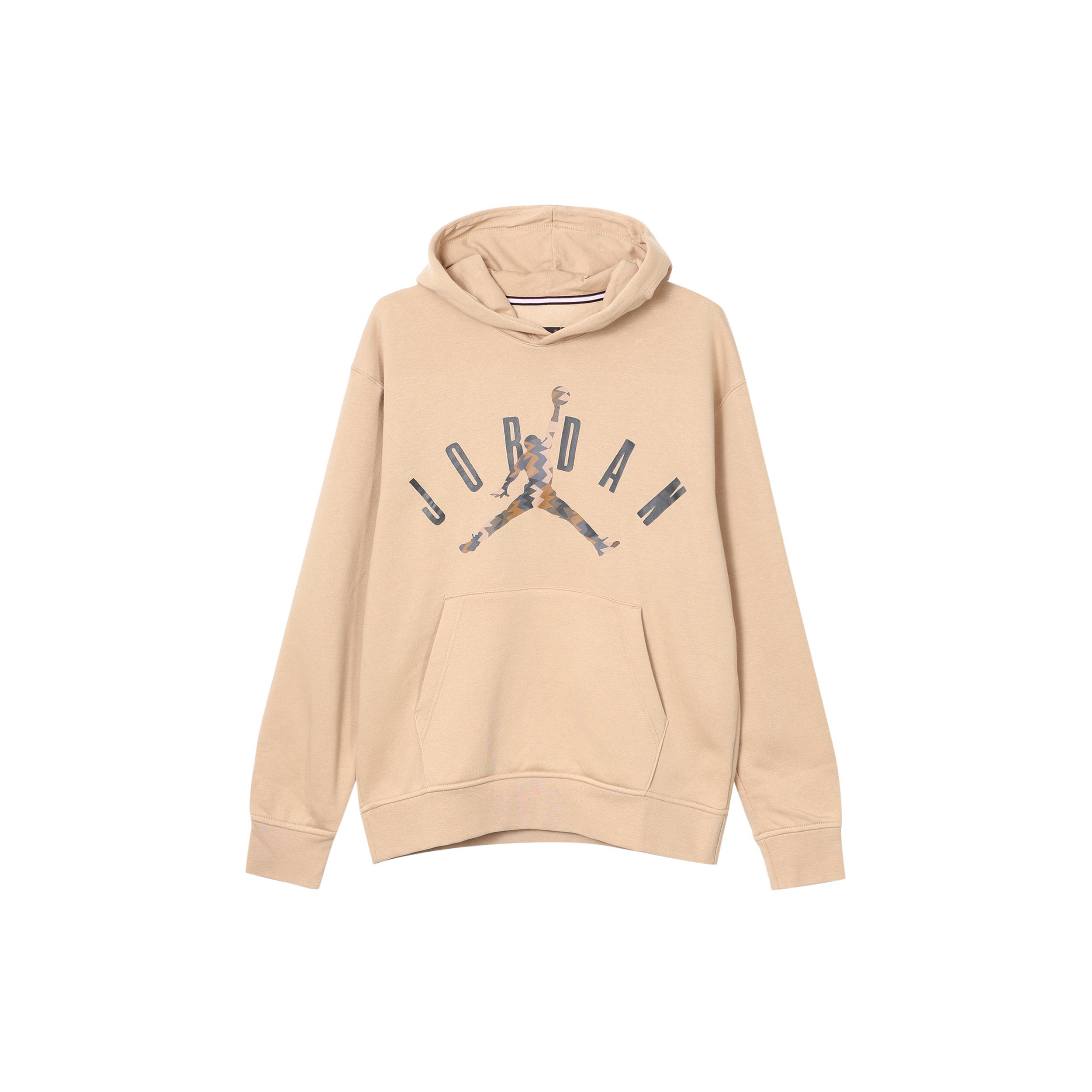Jordan Flight MVP Sweatshirts Men s Khaki Hooded Moderate Regular FD7416-200 L
