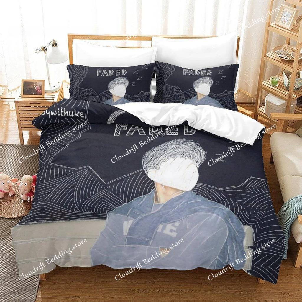 Nuovo Boywithuke TOXIC IDGAF Capisci Set Biancheria da Letto Singolo Gemello Matrimoniale Queen King Size Set Letto Adulto Bambino Camera da Letto 3D Anime Lenzuolo