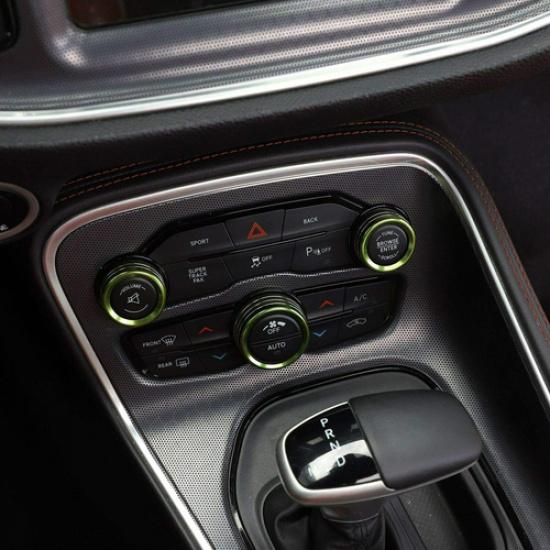 3X Green Air Conditioner & AC Radio Switch Knob Trim For Dodge RAM 1500 2012-17