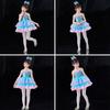 Con Copricapo Costumi da Ballo per Ragazze Abito Romantico da Principessa Abito alla Moda Gonfio Bambini