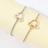 Anime Character Bracelet Fashion Cute Gold Silvery Bangle For Women Girls Jewellery Gifts