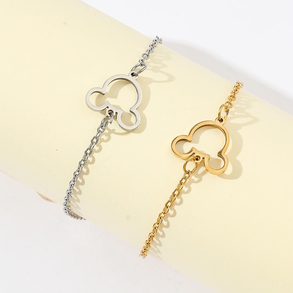 Anime Character Bracelet Fashion Cute Gold Silvery Bangle For Women Girls Jewellery Gifts