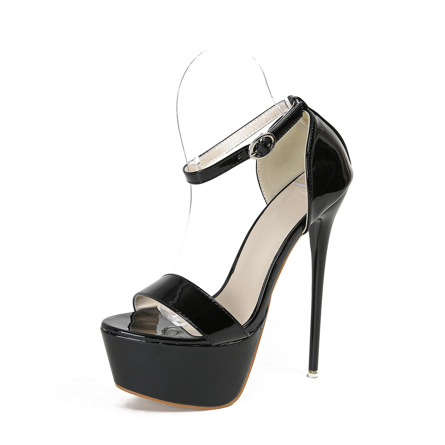 

Женские модные босоножки на платформе с открытым носком и ремешком на щиколотке на шпильке, сексуальные туфли на высоком каблуке для выпускного вечера, ночного клуба, платья 41