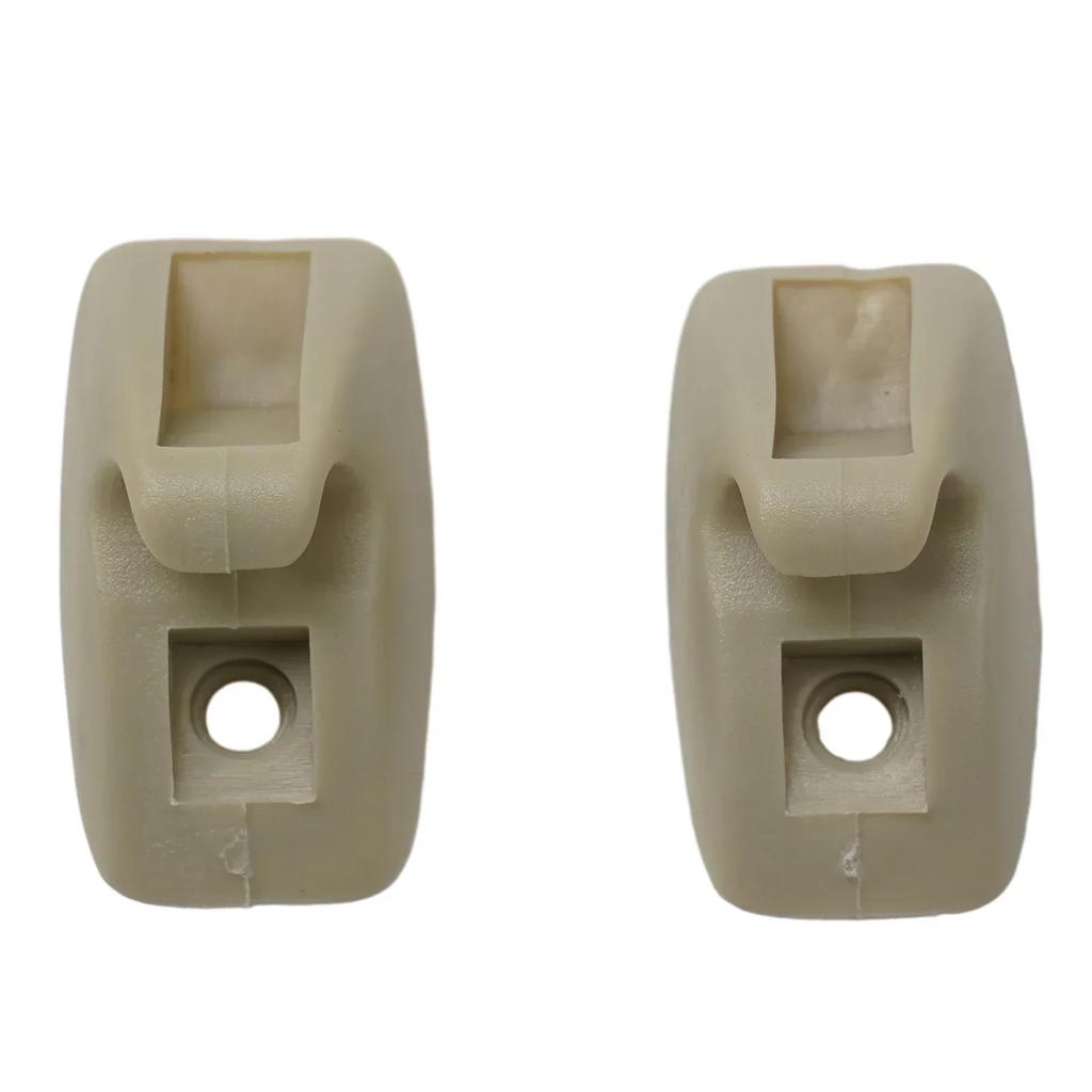 2 Pcs Car Sun Visor Support Clips Retainer Hanger Beige Holder Hooks Bracket OE 191857559 For Rabbit 1979-1984 MK1 1979-1984