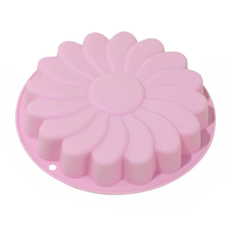 Silicone Whirlwind Petal Shaped Baking Tray Silicone Cake Mold Sunflower Cake Bakeware Baking Tool 3D Pan Tray DIY Party Suppily