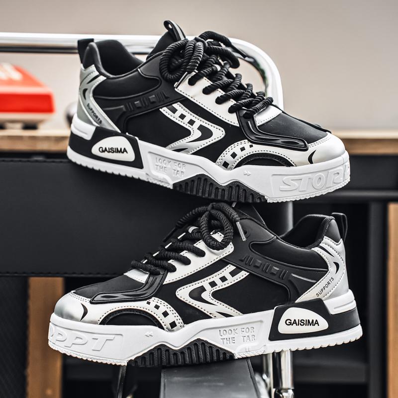 New Men's Classic Fashion Low Top Thick Sole Skateboarding Shoes Comfortable Soft Sole Basketball  Sneakers