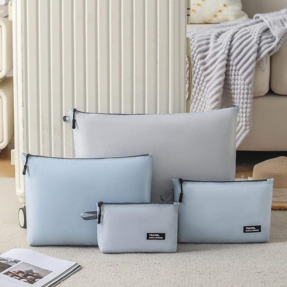 4Pcs/set Ultralight Clothing Storage Bag Water-Resistant Waterproof Travel Organiser Pouch Foldable Space Saving