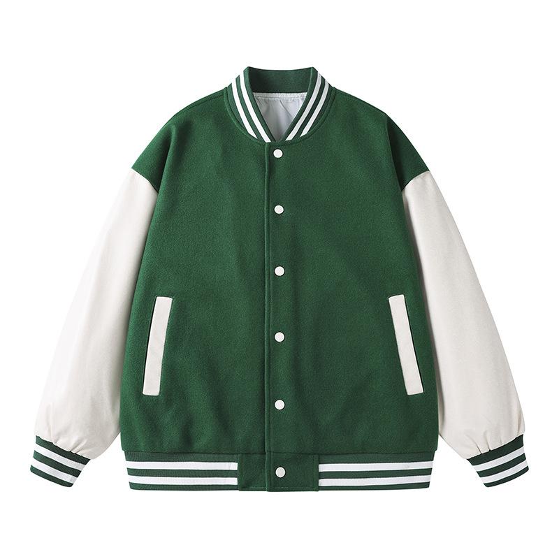 

Весенне-осенняя однотонная бейсбольная куртка для мальчиков, свободная модная куртка в гонконгском стиле, парный стиль XXXL