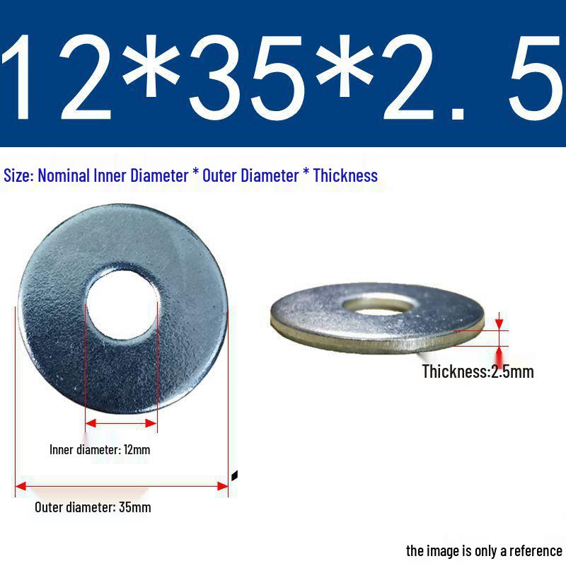 Galvanized Flat Metal Washer Spacer M3-M60