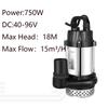 150W 370W 500W 750W Solar Submersible Pump Max Flow Per Hour Solar Powered Water Pump for Agriculture