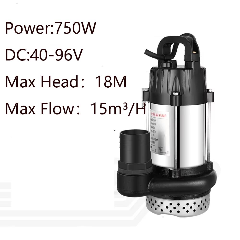 150W 370W 500W 750W Solar Submersible Pump Max Flow Per Hour Solar Powered Water Pump for Agriculture